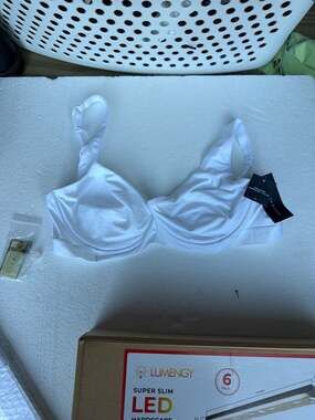 Tommy Hilfiger Micro Unlined Underwire Plus Size Bra White 38C